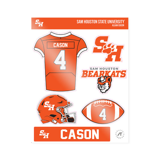 SHSU - NCAA Football : Alijah Cason - Sticker Sheet-0