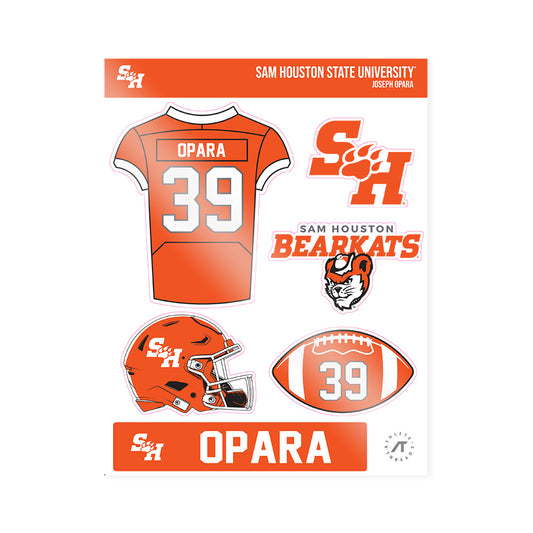 SHSU - NCAA Football : Joseph Opara - Sticker Sheet-0