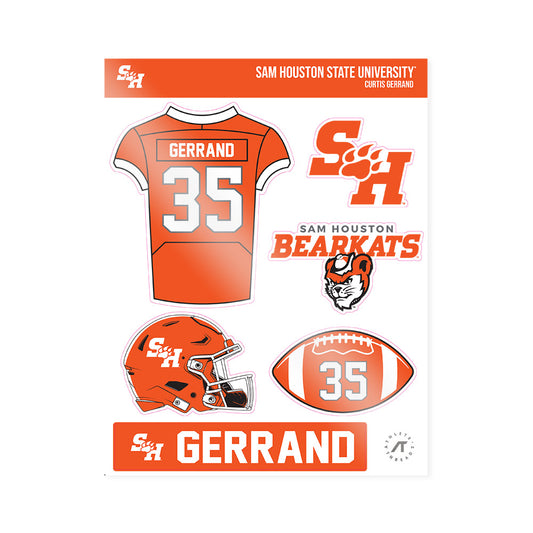 SHSU - NCAA Football : Curtis Gerrand - Sticker Sheet-0