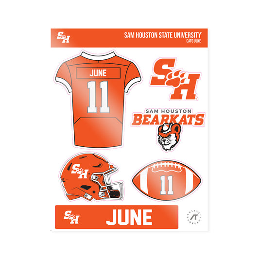 SHSU - NCAA Football : Cato June - Sticker Sheet-0