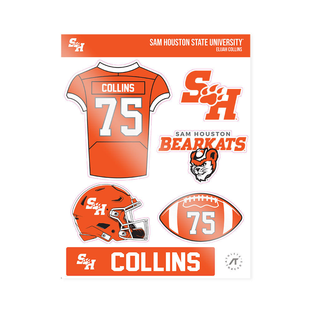 SHSU - NCAA Football : Elijah Collins - Sticker Sheet-0