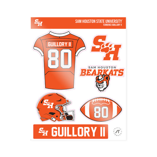 SHSU - NCAA Football : Terrence Guillory II - Sticker Sheet-0