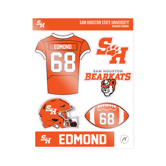 SHSU - NCAA Football : Jeremiah Edmond - Sticker Sheet-0