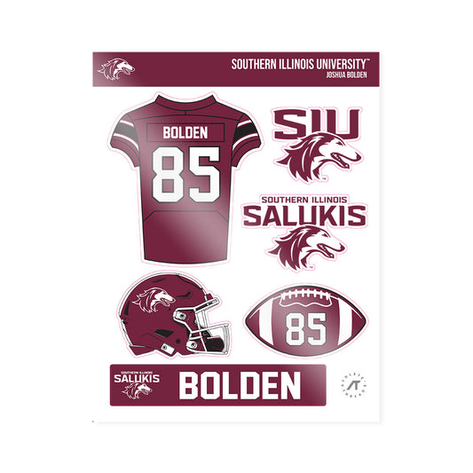 SIU Carbondale - NCAA Football : Joshua Bolden - Sticker Sheet-0