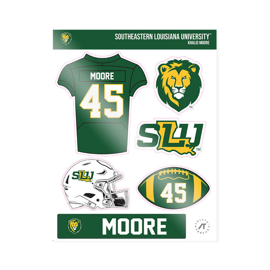 SELU - NCAA Football : Khalid Moore - Sticker Sheet-0