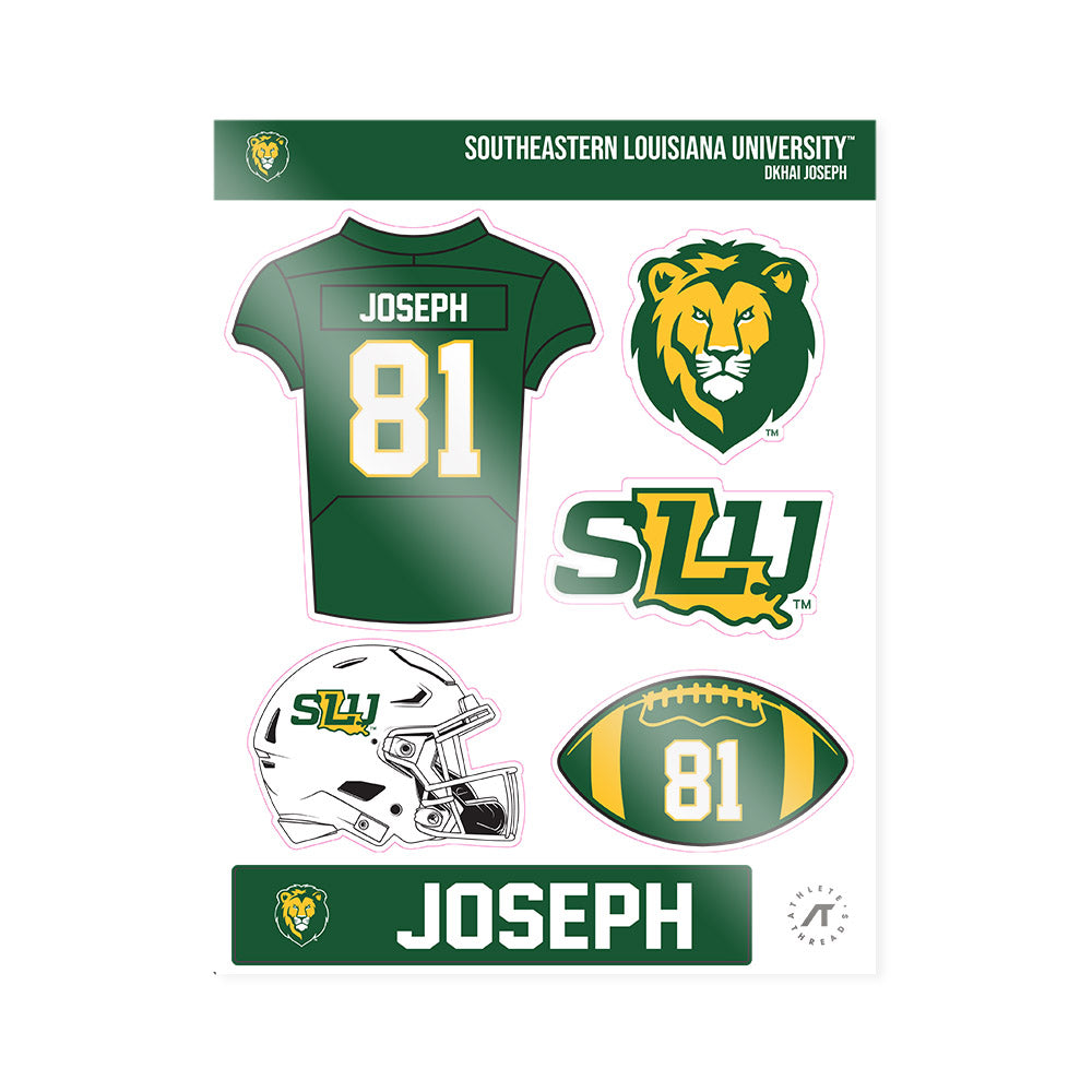 SELU - NCAA Football : Dkhai Joseph - Sticker Sheet-0