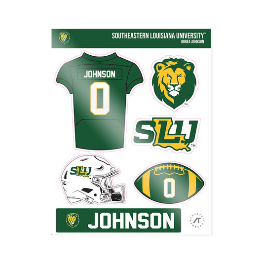 SLU - NCAA Football : Jirrea Johnson - Sticker Sheet-0