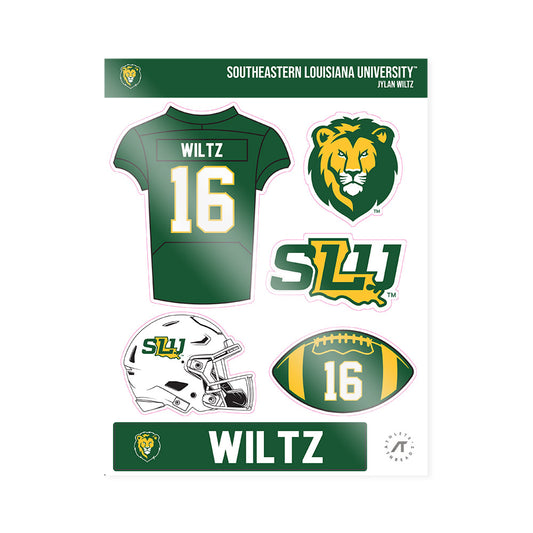 SLU - NCAA Football : Jylan Wiltz - Sticker Sheet-0