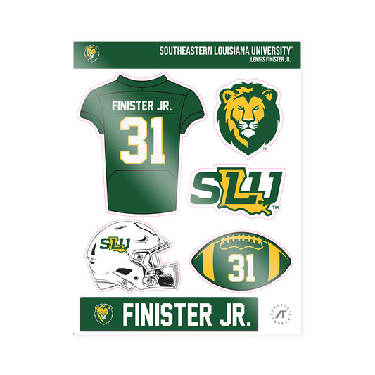 SELU - NCAA Football : Lennis Finister Jr. - Sticker Sheet-0
