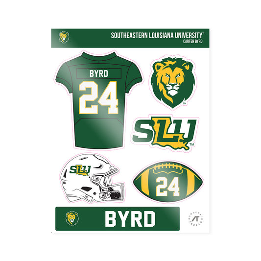 SLU - NCAA Football : Carter Byrd - Sticker Sheet-0