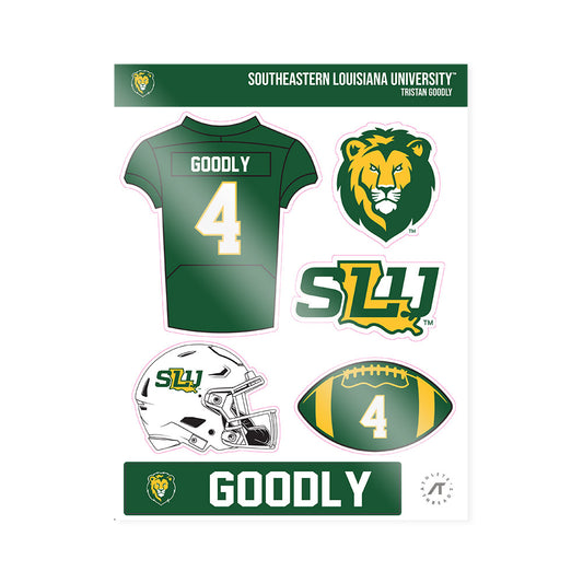 SLU - NCAA Football : Tristan Goodly - Sticker Sheet-0