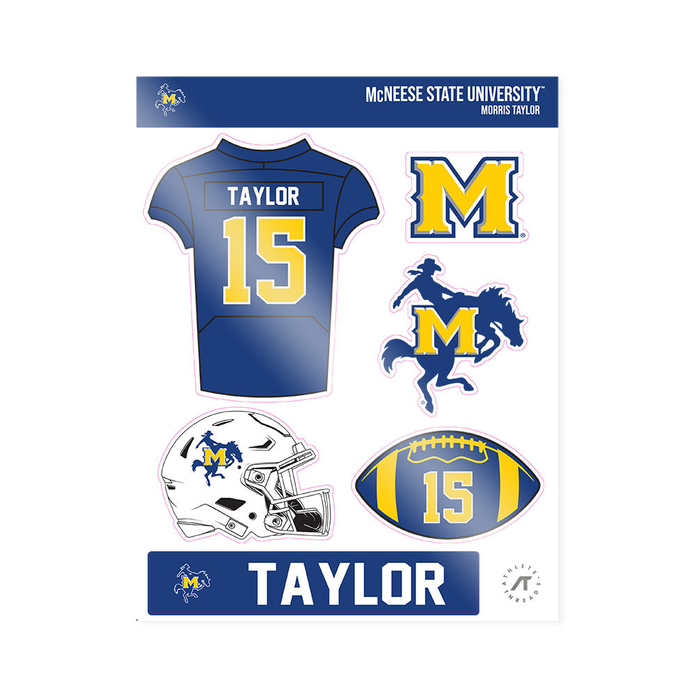 McNeese State - NCAA Football : Morris Taylor - Sticker Sheet-0