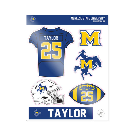 McNeese State - NCAA Football : Morris Taylor - Sticker Sheet-0