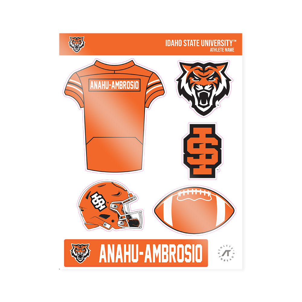Idaho State - NCAA Football : Zedekiah Anahu-Ambrosio - Sticker Sheet-0