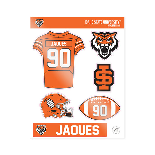 Idaho State - NCAA Football : Beau Jaques - Sticker Sheet-0