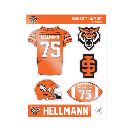 Idaho State - NCAA Football : Jake Hellmann - Sticker Sheet-0