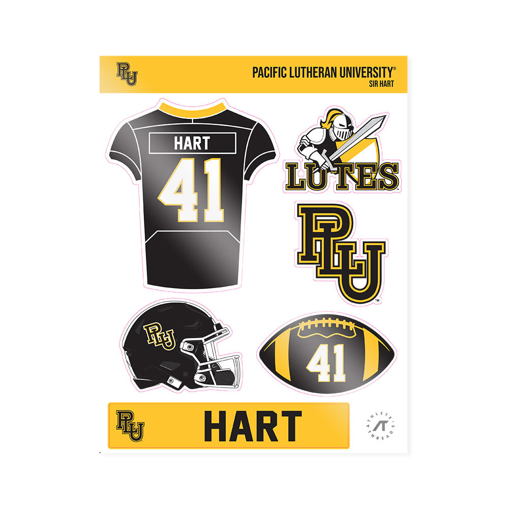 PLU - NCAA Football : Sir Hart - Sticker Sheet-0