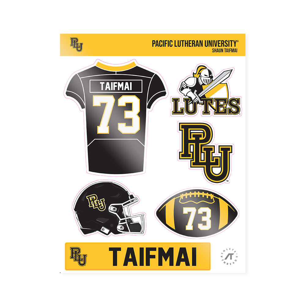 PLU - NCAA Football : Shaun Taifmai - Sticker Sheet-0