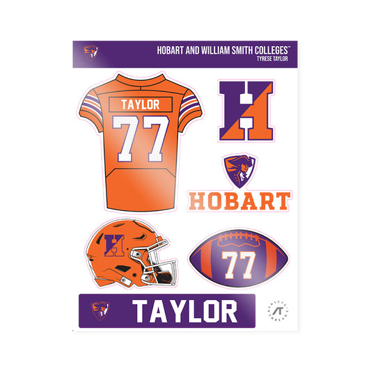 HWS - NCAA Football : Tyrese Taylor - Sticker Sheet-0