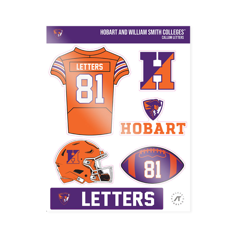 HWS - NCAA Football : Callum Letters - Sticker Sheet-0