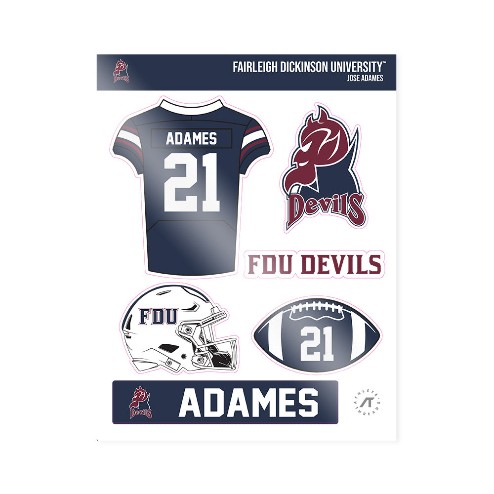 FDU Florham - NCAA Football : Jose Adames - Sticker Sheet-0