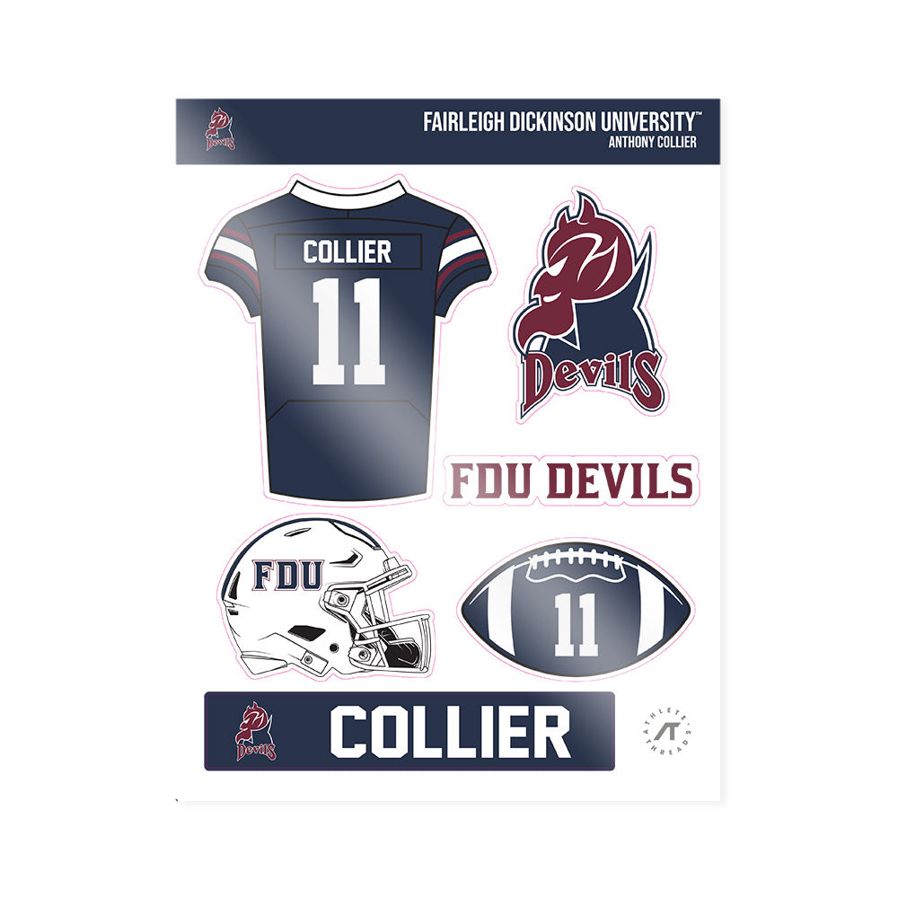 FDU Florham - NCAA Football : Anthony Collier - Sticker Sheet-0