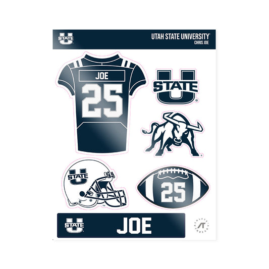 Utah State - NCAA Football : Chris Joe - Sticker Sheet-0