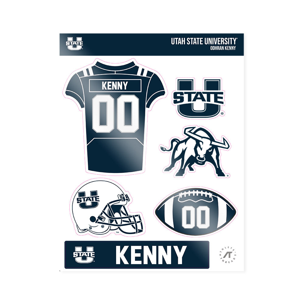 Utah State - NCAA Football : Odhran Kenny - Sticker Sheet-0
