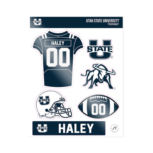 Utah State - NCAA Football : Tyler Haley - Sticker Sheet-0