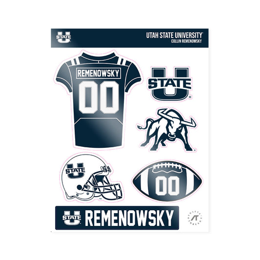 Utah State - NCAA Football : Collin Remenowsky - Sticker Sheet-0