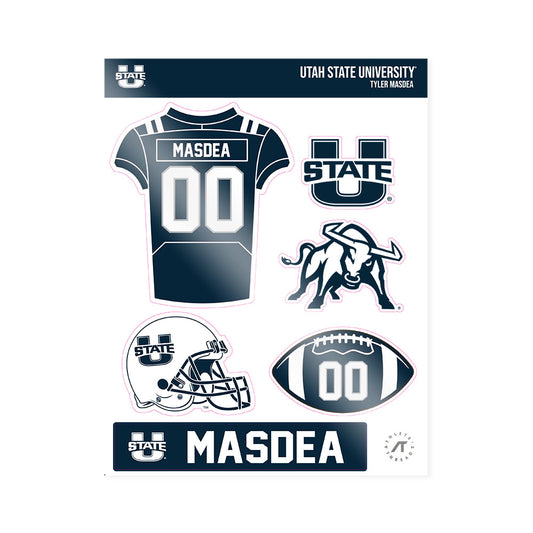 Utah State - NCAA Football : Tyler Masdea - Sticker Sheet-0