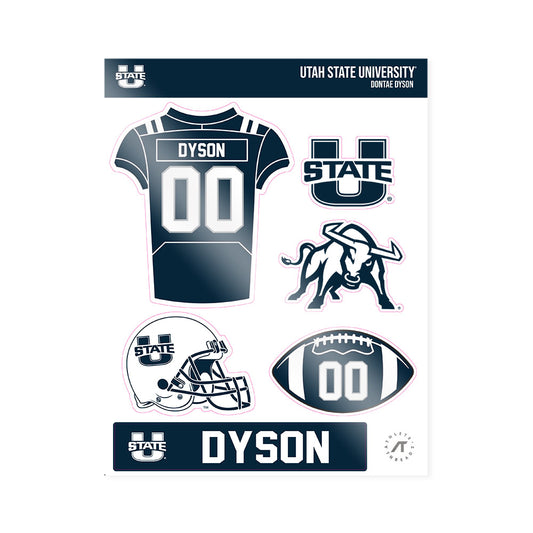 Utah State - NCAA Football : Dontae Dyson - Sticker Sheet-0
