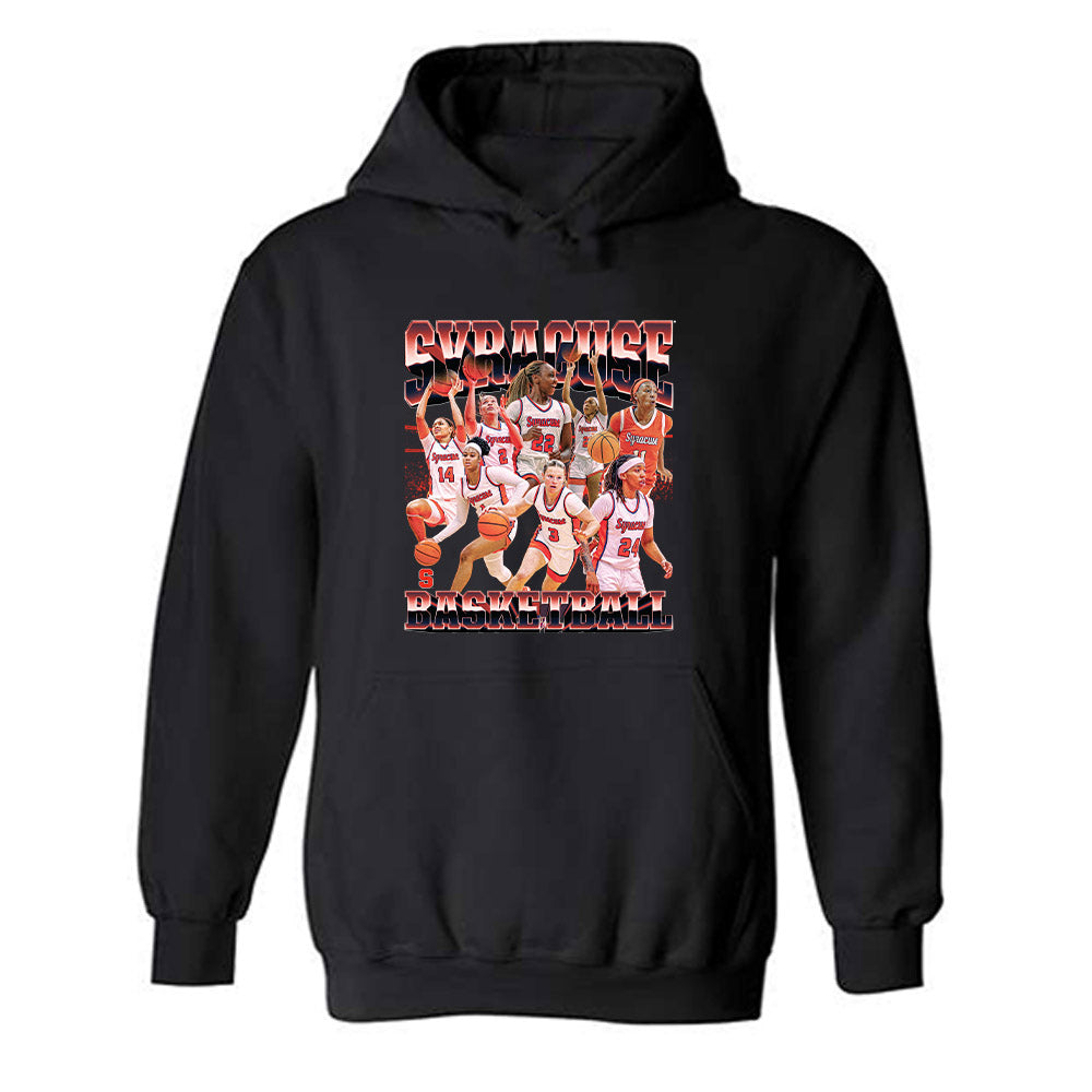 Syracuse - NCAA Women's Basketball : - Team Collage Hooded Sweatshirt-0