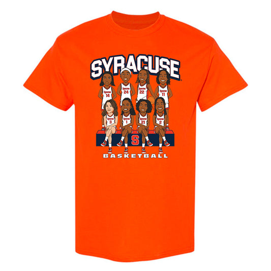 Syracuse - NCAA Women's Basketball : - Team Caricature T-Shirt-0