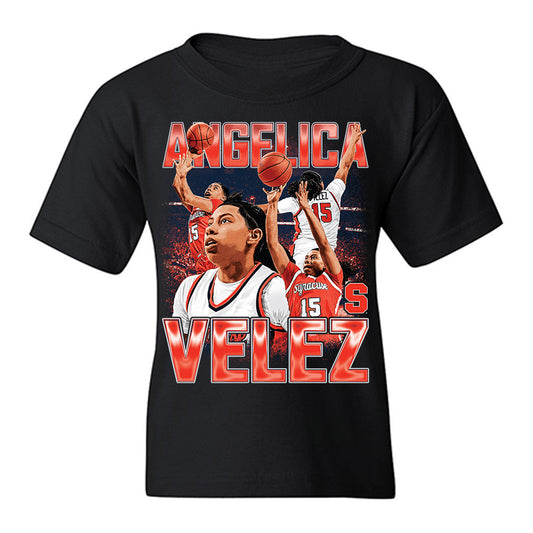 Syracuse - NCAA Women's Basketball : Angelica Velez - Youth T-Shirt-0