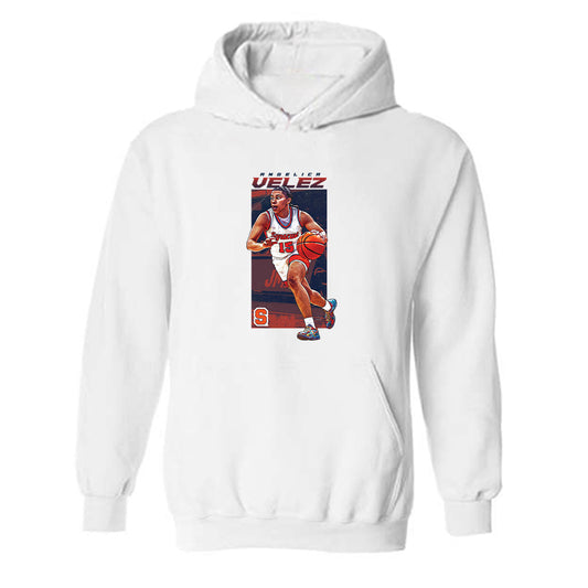 Syracuse - NCAA Women's Basketball : Angelica Velez - Individual Caricature Hooded Sweatshirt-0