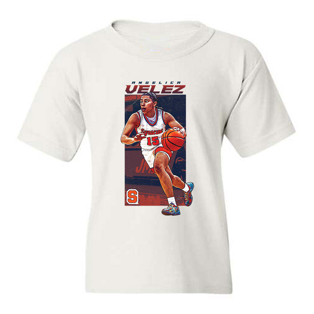 Syracuse - NCAA Women's Basketball : Angelica Velez - Individual Caricature Youth T-Shirt-0