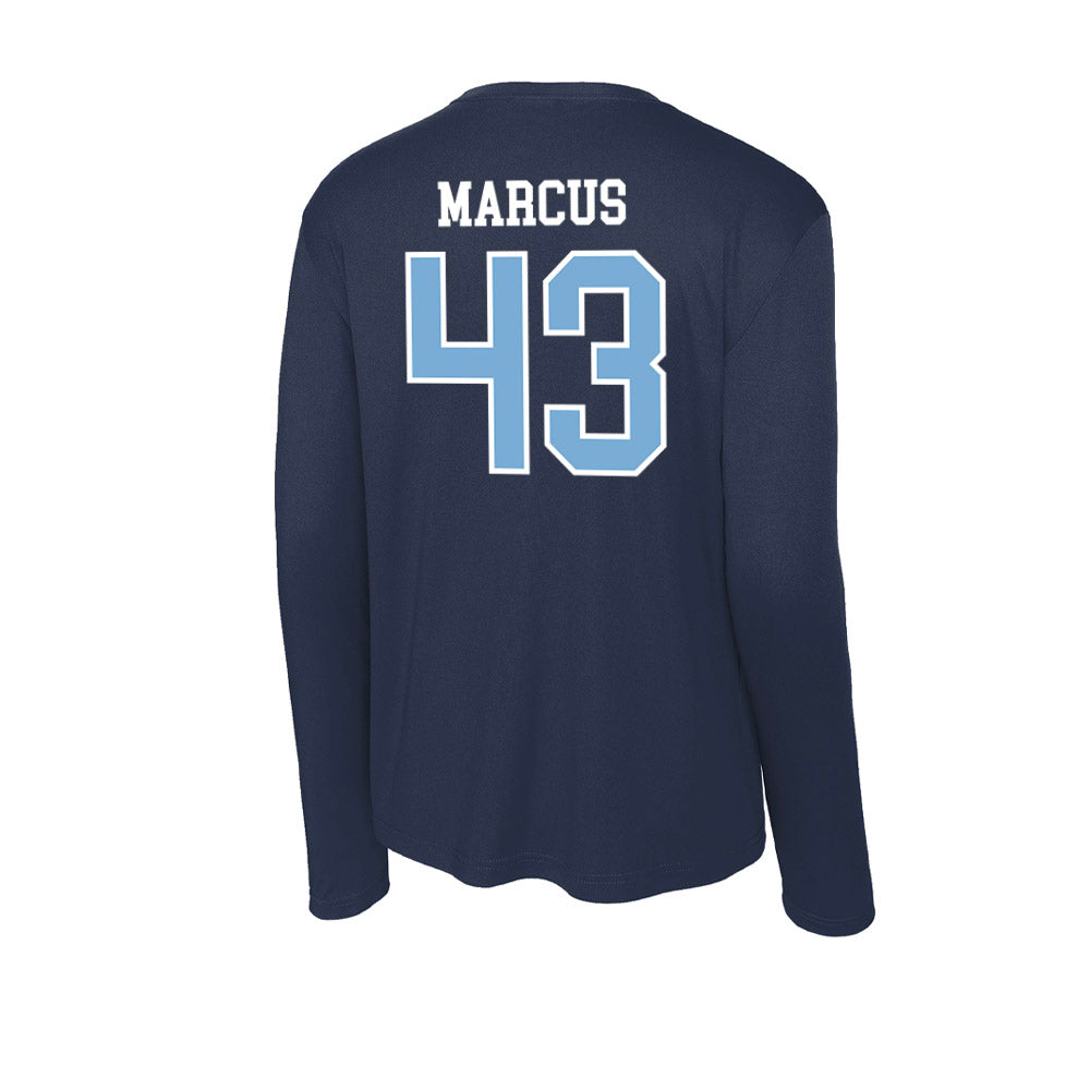 UNC - NCAA Men's Lacrosse : Josh Marcus - Activewear Long Sleeve T-Shirt-1