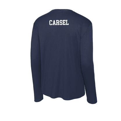 UNC - NCAA Men's Swimming & Diving : Isaac Carsel - Activewear Long Sleeve T-Shirt-1