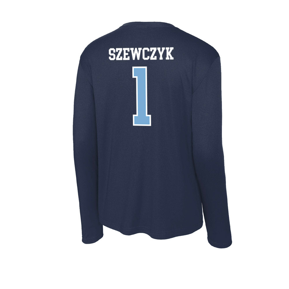 UNC - NCAA Men's Lacrosse : Mason Szewczyk - Activewear Long Sleeve T-Shirt-1