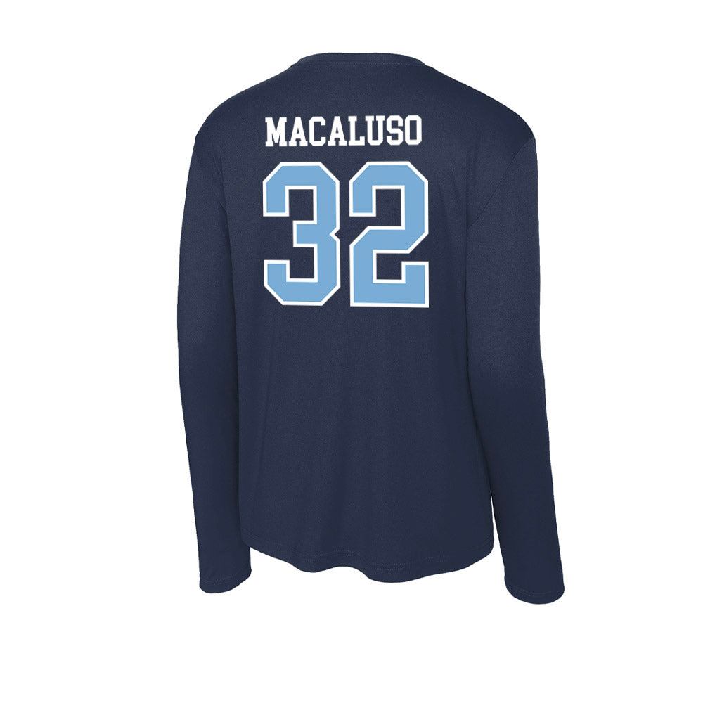 UNC - NCAA Men's Lacrosse : Luke Macaluso - Activewear Long Sleeve T-Shirt-1