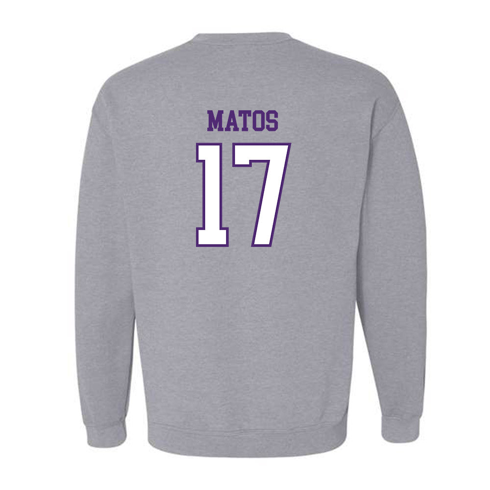 UST - NCAA Women's Swimming & Diving : Victoria Matos - Crewneck Sweatshirt-1