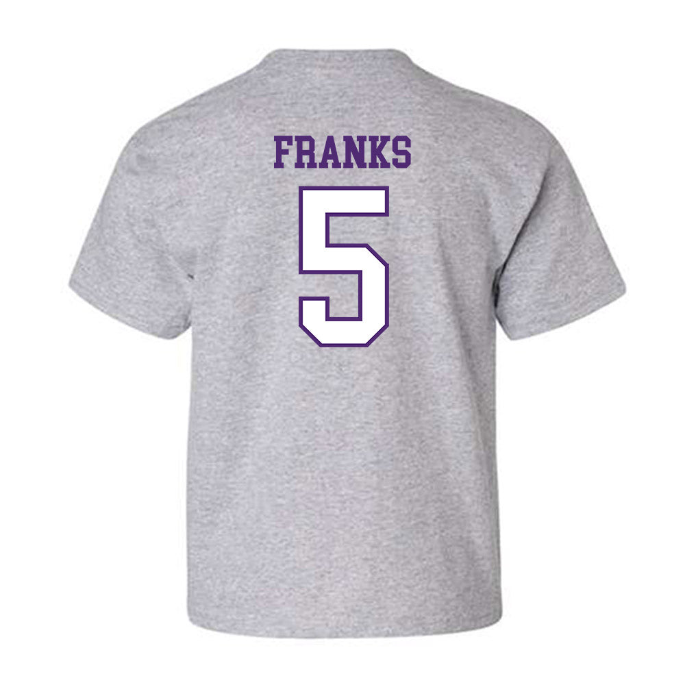 UST - NCAA Men's Basketball : Tim Franks - Youth T-Shirt-1