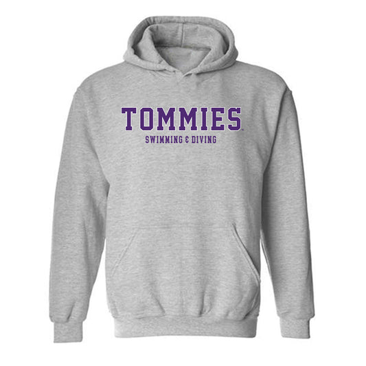 UST - NCAA Men's Swimming & Diving : Cole Johnson - Hooded Sweatshirt-0