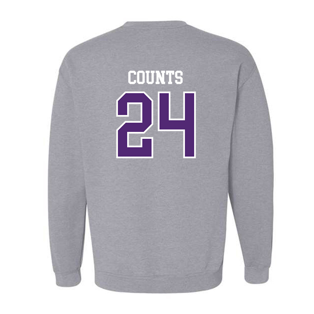 UST - NCAA Men's Basketball : Kyle Counts - Crewneck Sweatshirt-1