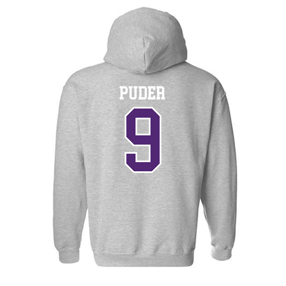 UST - NCAA Baseball : Adam Puder - Hooded Sweatshirt-1