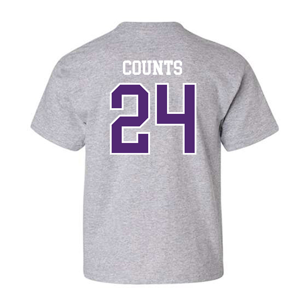 UST - NCAA Men's Basketball : Kyle Counts - Youth T-Shirt-1