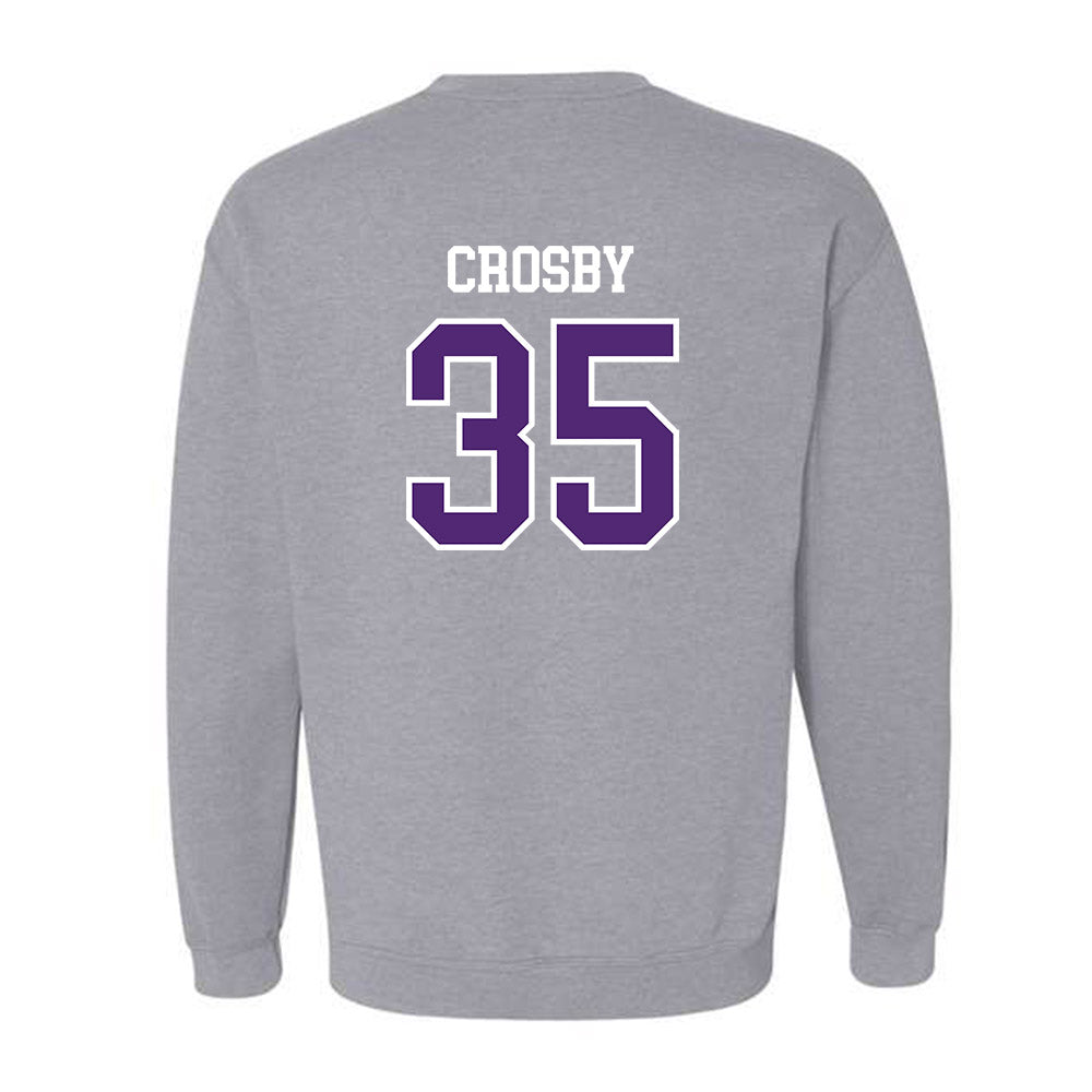 UST - NCAA Baseball : Isaac Crosby - Crewneck Sweatshirt-1