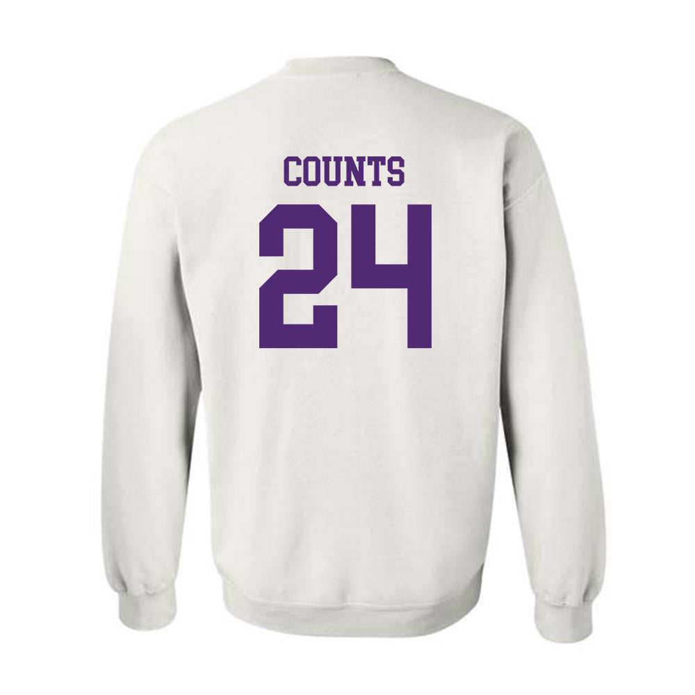 UST - NCAA Men's Basketball : Kyle Counts - Crewneck Sweatshirt-1