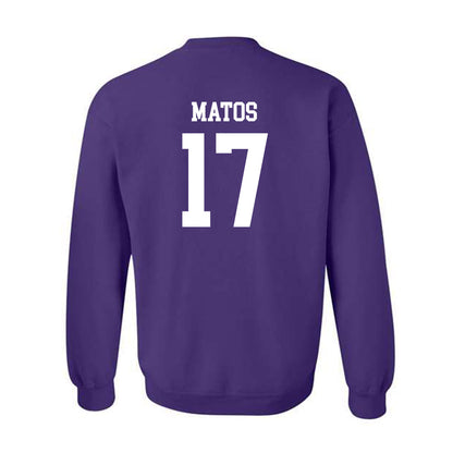 UST - NCAA Women's Swimming & Diving : Victoria Matos - Crewneck Sweatshirt-1